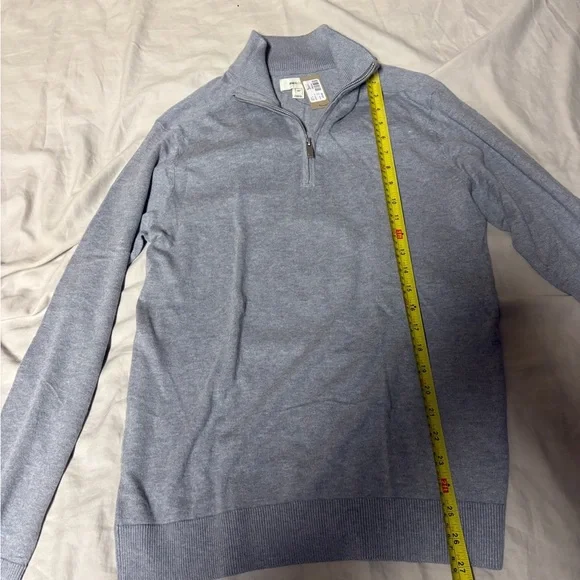 RW&CO. Men's Light Gray Zip-Up Sweater - Picture 5 of 6